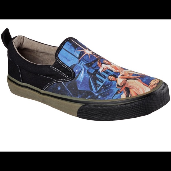 Skechers Other - SKECHERS Star Wars Black Canvas shoes 13 SN52404